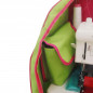 Preview: Overlocktasche grün/pink
