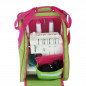 Preview: Overlocktasche grün/pink