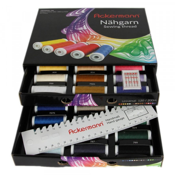 ACKERMANN Universal Nähgarn Box 42-teilg
